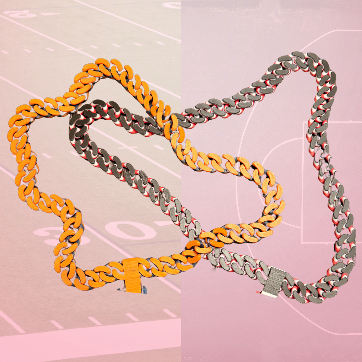 3D Printed Team Fan Chains