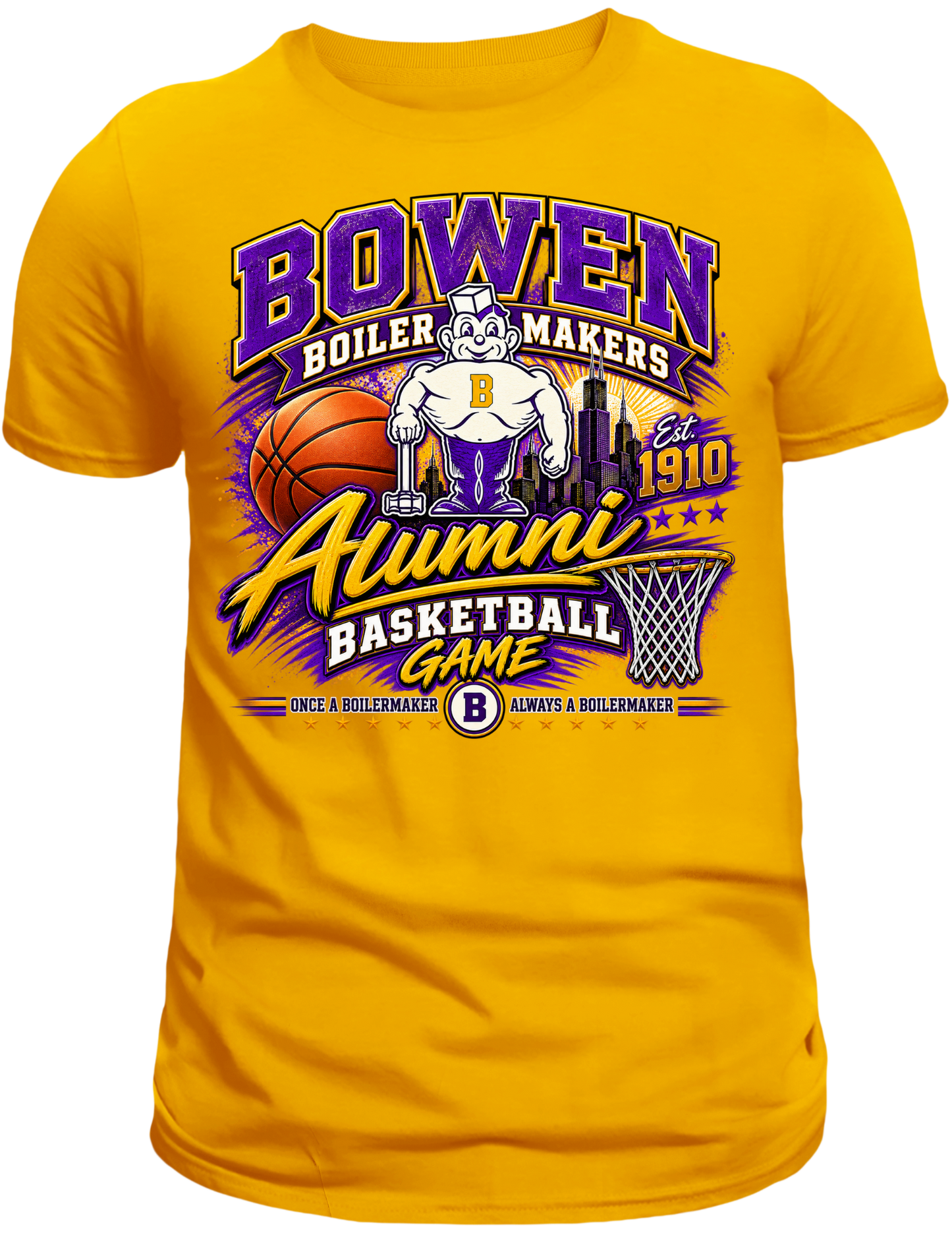 Bowen Boilermakers Alumni Basketball Game T-Shirt