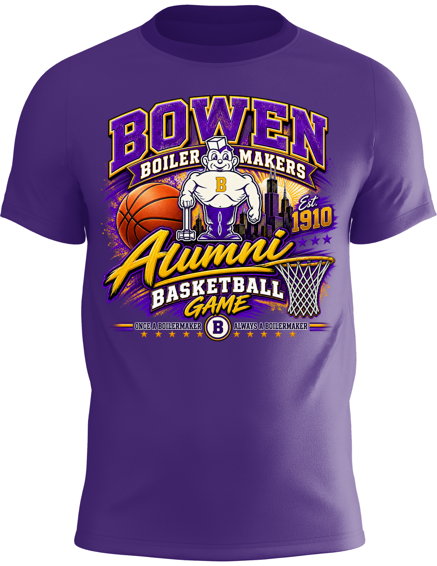 Bowen Boilermakers Alumni Basketball Game T-Shirt